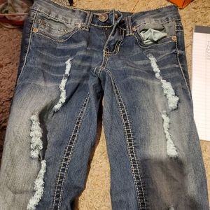 YMI distressed skinny jeans sz 5